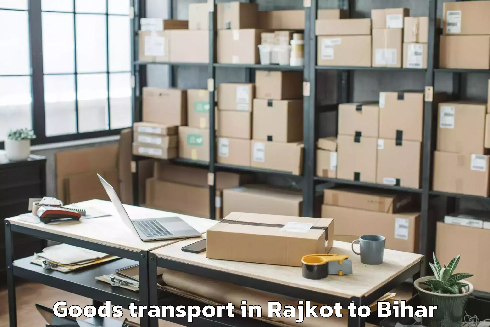 Easy Rajkot to Veer Kunwar Singh University A Goods Transport Booking